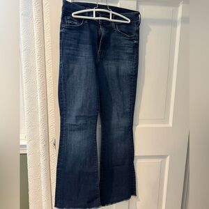 MOTHER Dark Blue Flare Jeans